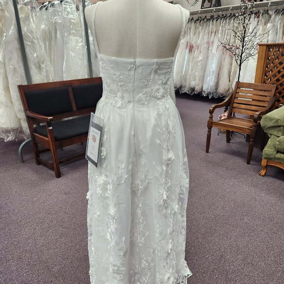 DB Bridal 9SDWG1153 Size 22W Ivory A-line Floral Lace Bridal Gown/Wedding Dress - Picture 6 of 6